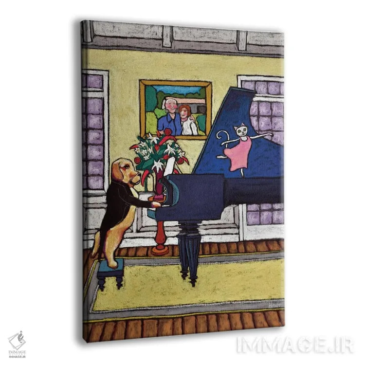 تابلو دکوراتیو نواختن برای جورج اثر دیویدای هیندز - نمای پرسپکتیو محصول