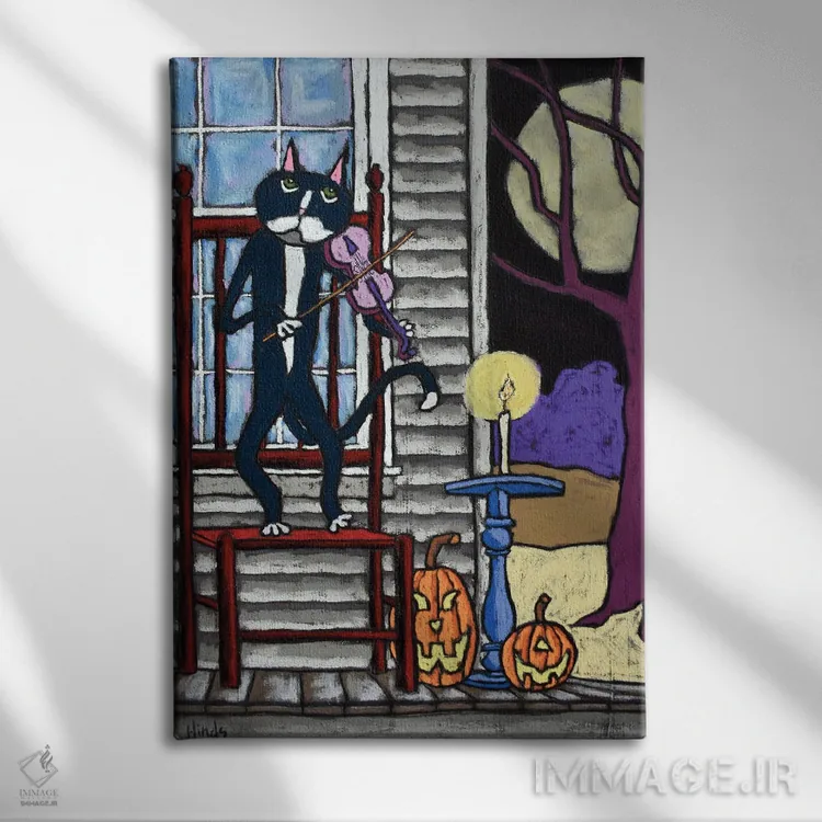 تابلو دکوراتیو صدای سکوت اثر دیویدای هیندز - نمای روبهرو روی دیوار