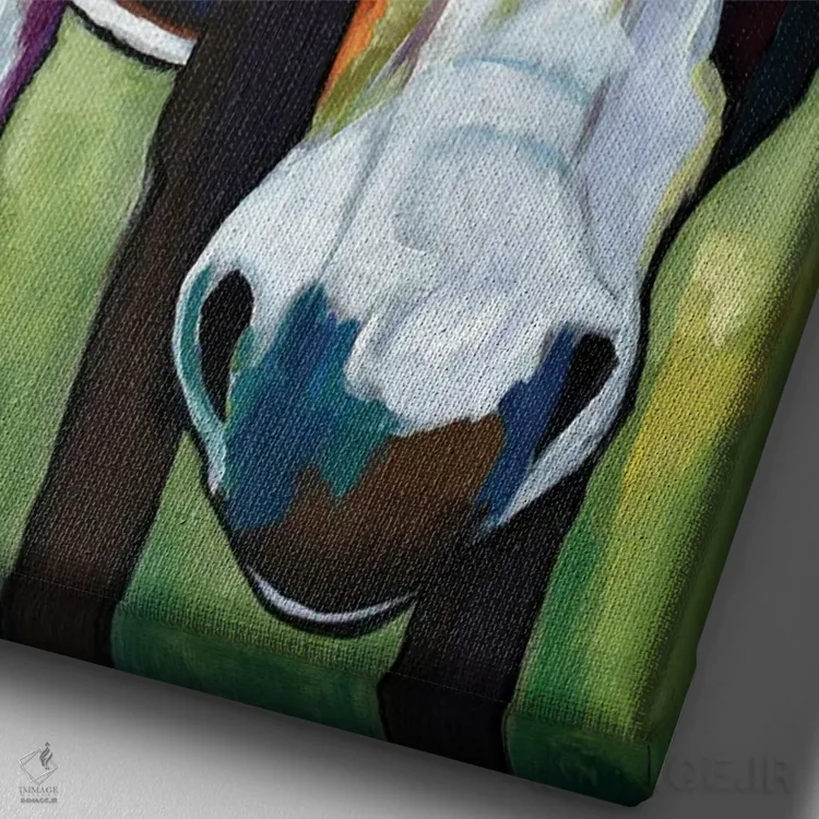 تابلو دکوراتیو I'm Not Ed,نه، من اد نیستم اثر دیویدای هیندز - نمای نزدیک بافت بوم