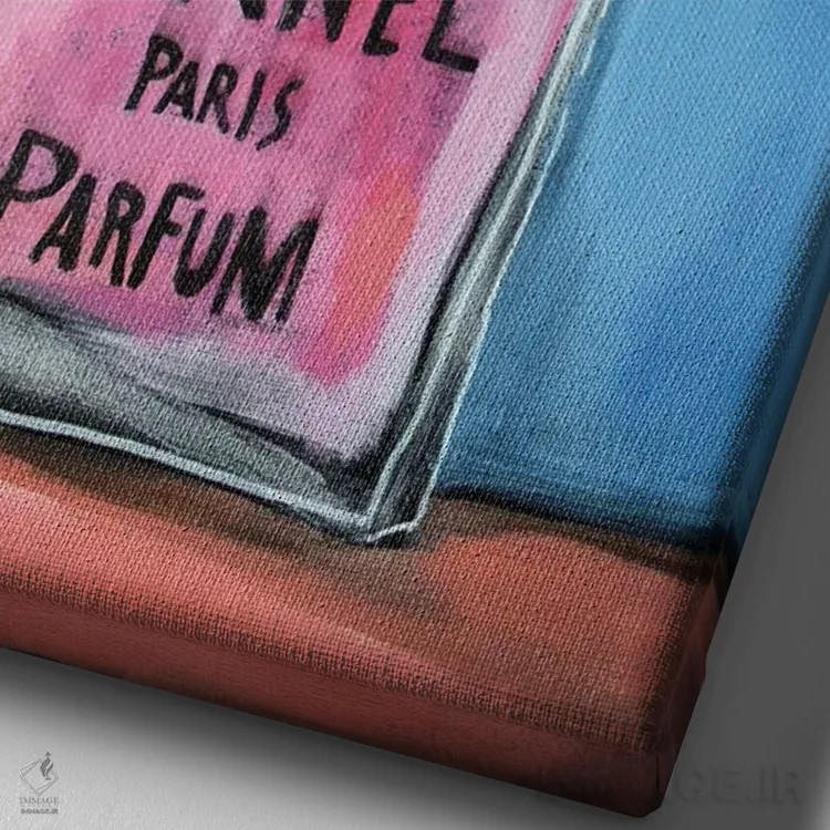 تابلو دکوراتیو شنل قدیمی اثر دیویدای هیندز - نمای نزدیک بافت بوم