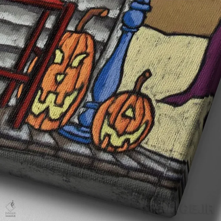 تابلو دکوراتیو صدای سکوت اثر دیویدای هیندز - نمای نزدیک بافت بوم