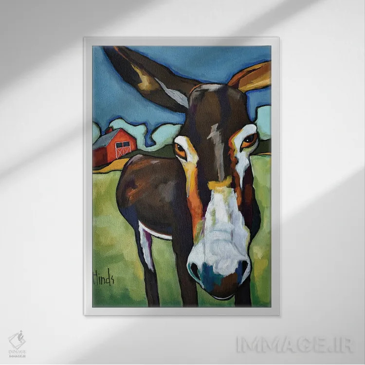 تابلو دکوراتیو I'm Not Ed,نه، من اد نیستم اثر دیویدای هیندز - نمای قابدار سفید