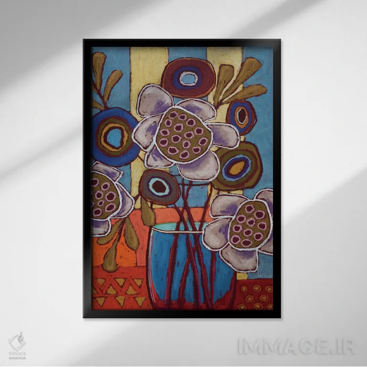 تابلو دکوراتیو حالا چه نظری درباره من داری؟ اثر دیویدای هیندز - نمای قابدار مشکی