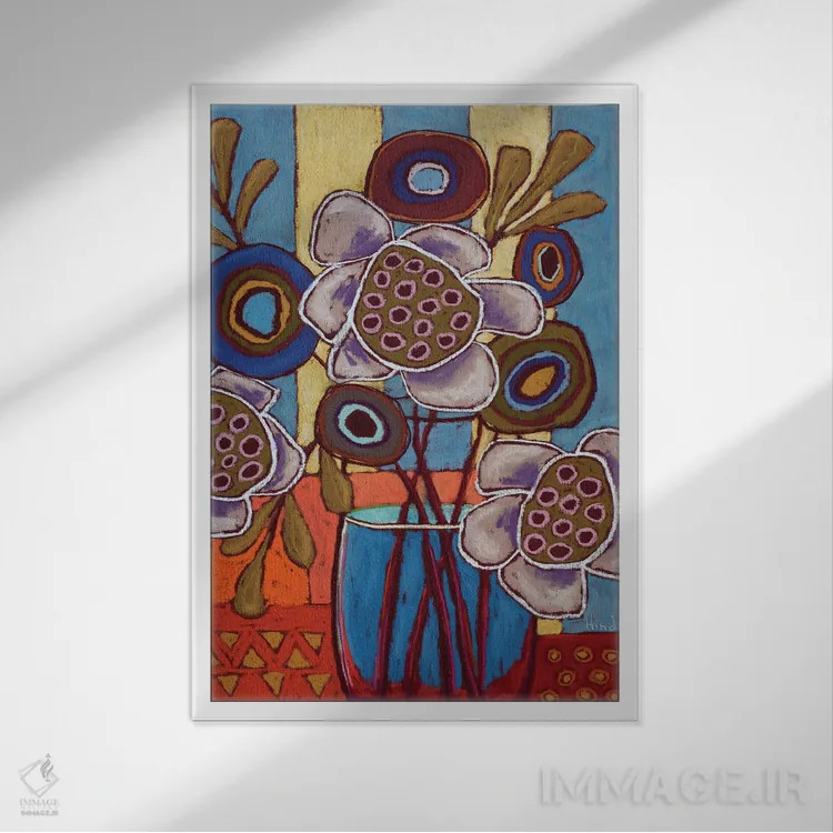 تابلو دکوراتیو حالا چه نظری درباره من داری؟ اثر دیویدای هیندز - نمای قابدار سفید