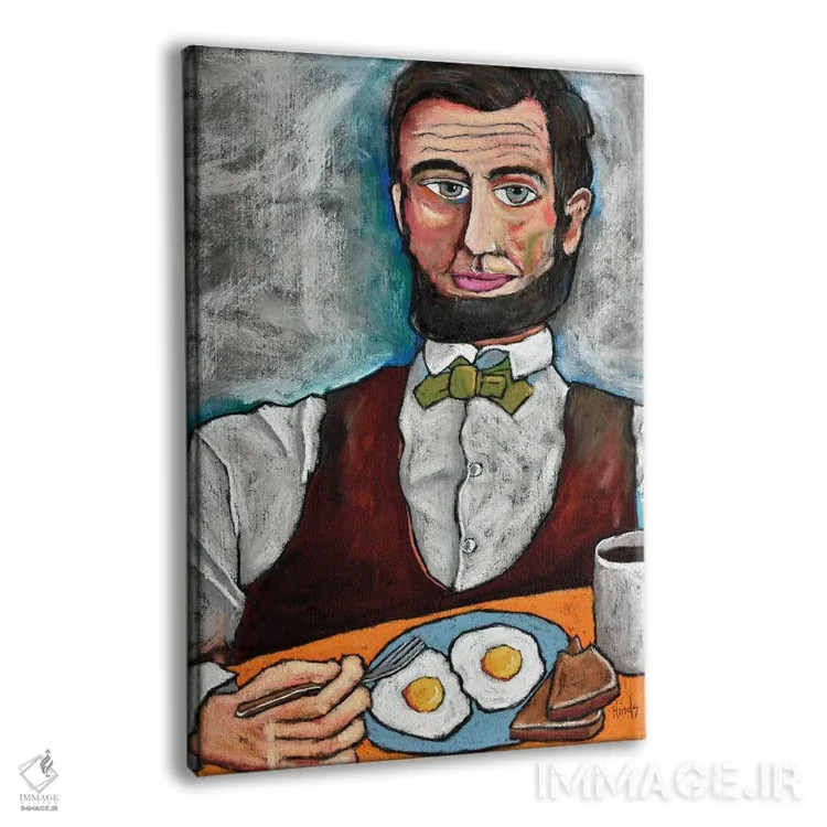 تابلو دکوراتیو دو عدد تخم مرغ اثر دیویدای هیندز - نمای پرسپکتیو محصول