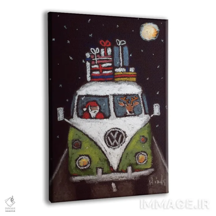 تابلو دکوراتیو سانتا می آید اثر دیویدای هیندز - نمای پرسپکتیو محصول