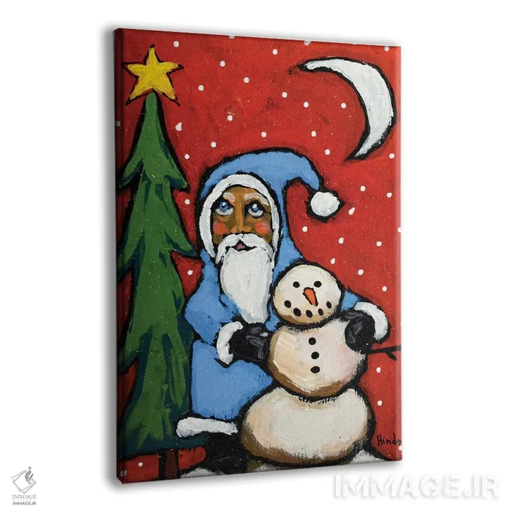 تابلو دکوراتیو رفیق بابانوئل اثر دیویدای هیندز - نمای پرسپکتیو محصول