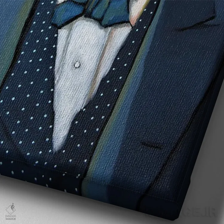 تابلو دکوراتیو فردریک داگلاس اثر دیویدای هیندز - نمای نزدیک بافت بوم