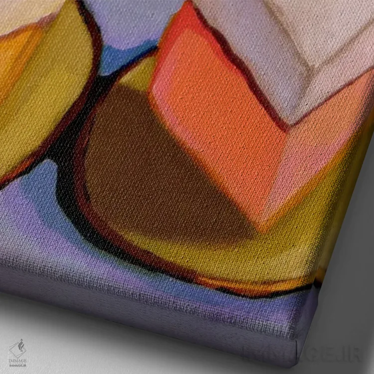 تابلو دکوراتیو دندان شیرینی دوست اثر دیویدای هیندز - نمای نزدیک بافت بوم