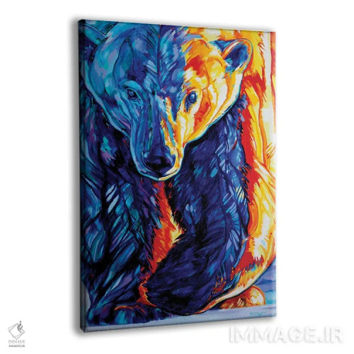 تابلو دکوراتیو یخ نازک اثر دریک هیگینز - نمای پرسپکتیو محصول