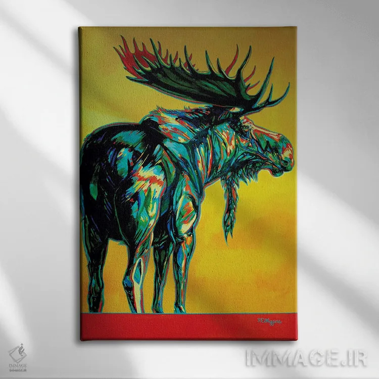 تابلو دکوراتیو غروب آفتاب اثر دریک هیگینز - نمای روبهرو روی دیوار