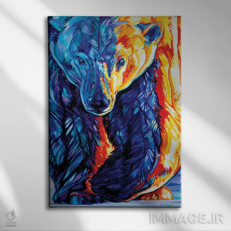 تابلو دکوراتیو یخ نازک اثر دریک هیگینز - نمای روبهرو روی دیوار