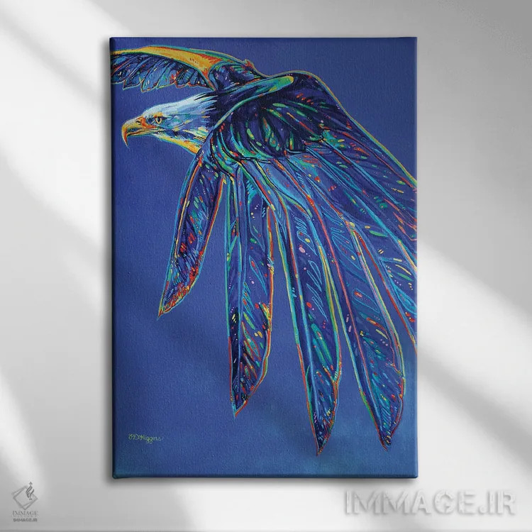 تابلو دکوراتیو روح اوج گیرنده اثر دریک هیگینز - نمای روبهرو روی دیوار