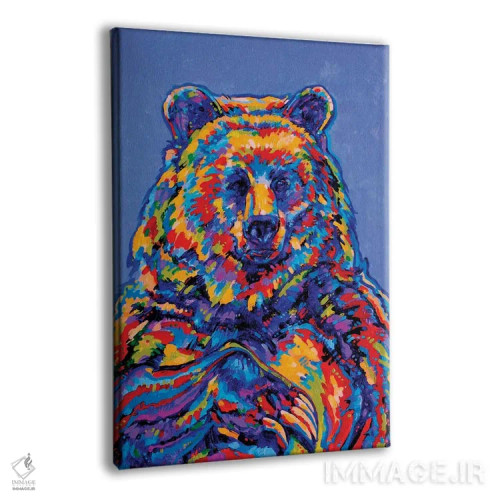 تابلو دکوراتیو خرس بودا اثر دریک هیگینز - نمای پرسپکتیو محصول