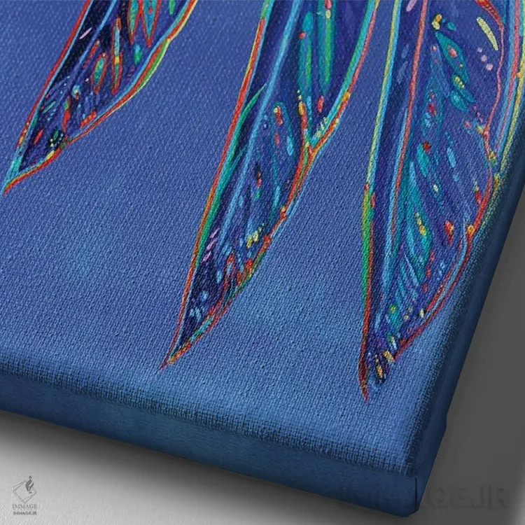 تابلو دکوراتیو روح اوج گیرنده اثر دریک هیگینز - نمای نزدیک بافت بوم