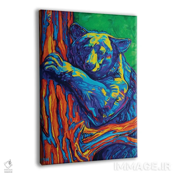 تابلو دکوراتیو بغل خرسی اثر دریک هیگینز - نمای پرسپکتیو محصول