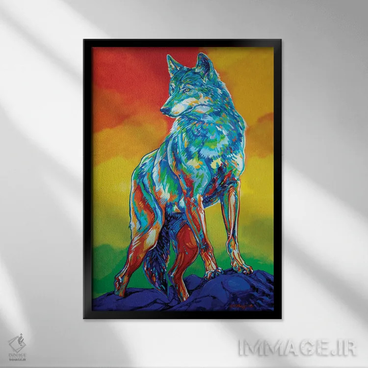 تابلو دکوراتیو مادر کوه یوهو اثر دریک هیگینز - نمای قابدار مشکی