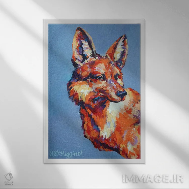 تابلو دکوراتیو تاملات شفق اثر دریک هیگینز - نمای قابدار سفید