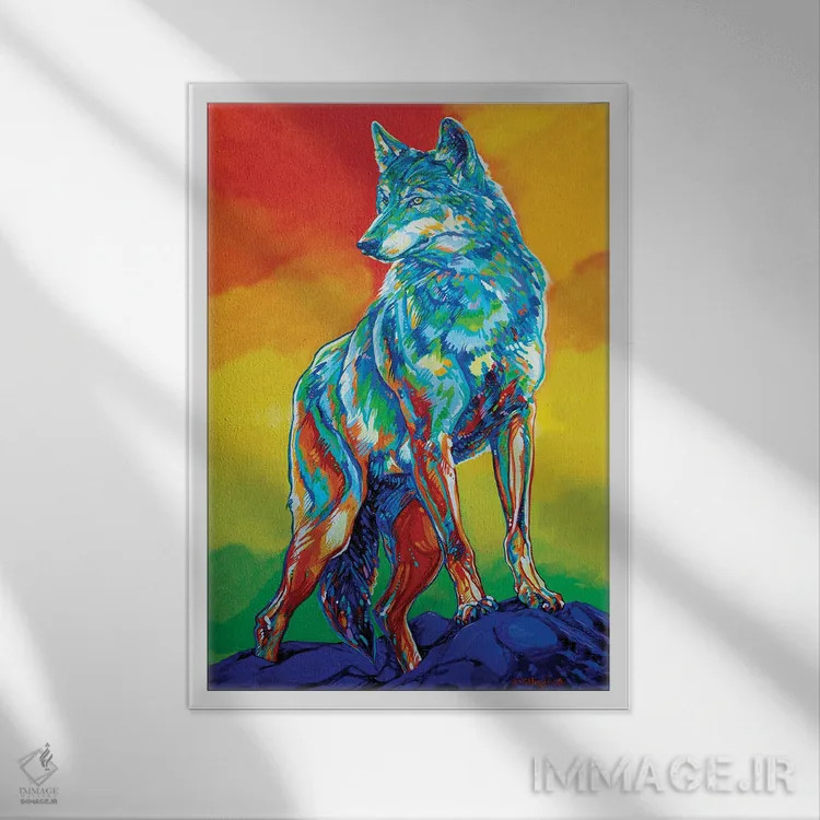 تابلو دکوراتیو مادر کوه یوهو اثر دریک هیگینز - نمای قابدار سفید