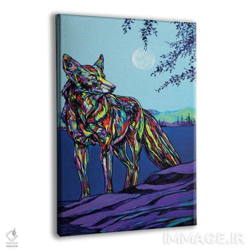 تابلو دکوراتیو کایوت اثر دریک هیگینز - نمای پرسپکتیو محصول