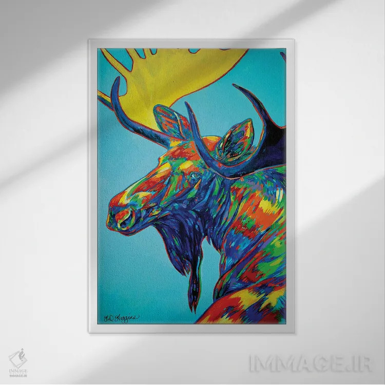 تابلو دکوراتیو نگاه به گذشته اثر دریک هیگینز - نمای قابدار سفید