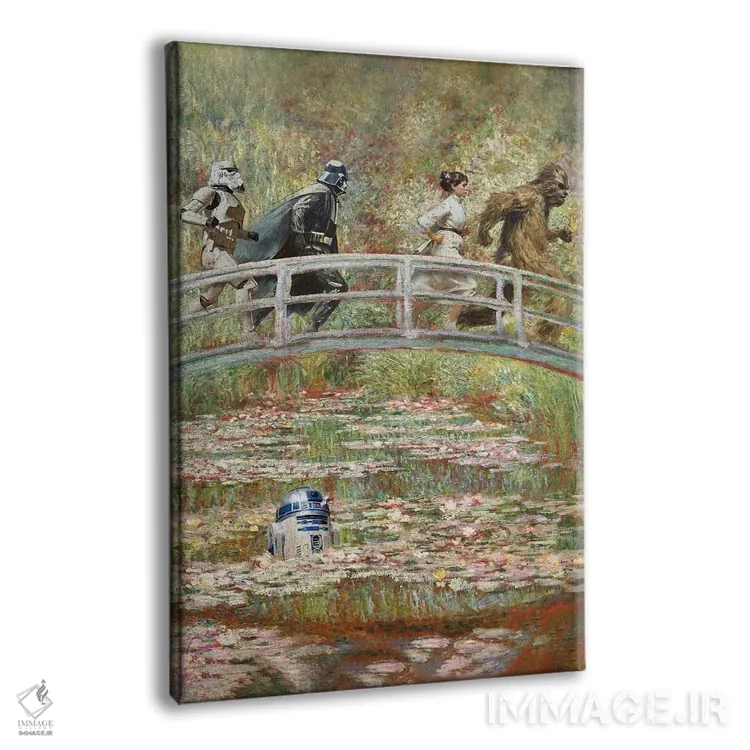 تابلو دکوراتیو جنگ های مونه اثر دیکاتمی - نمای پرسپکتیو محصول