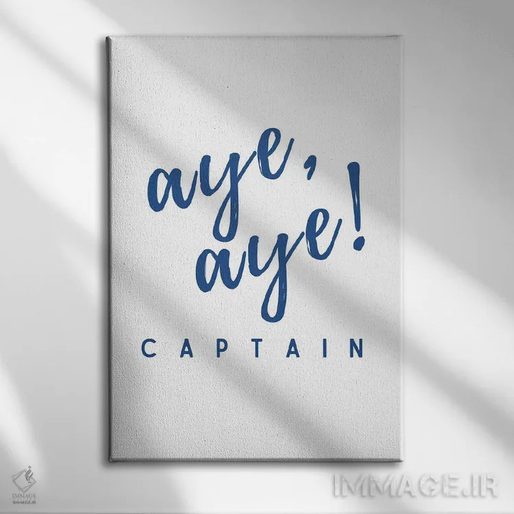 تابلو دکوراتیو دریایی و ناوی، چشم چپ کاپیتان! اثر پیج ترنر - نمای روبهرو روی دیوار