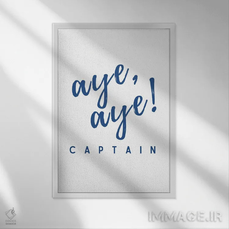 تابلو دکوراتیو دریایی و ناوی، چشم چپ کاپیتان! اثر پیج ترنر - نمای قابدار سفید