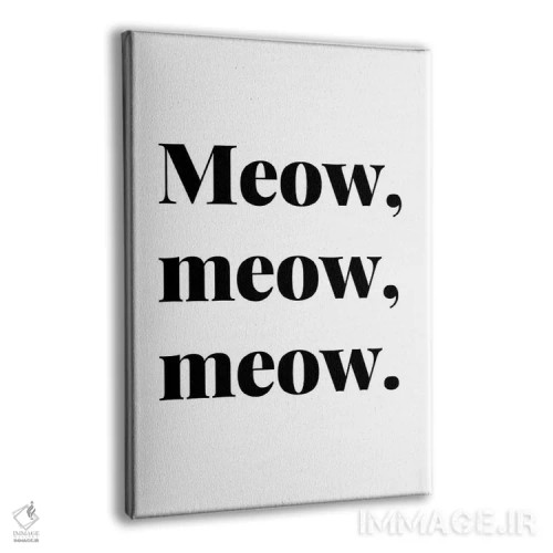 تابلو دکوراتیو میو میو میو اثر پیج ترنر - نمای پرسپکتیو محصول