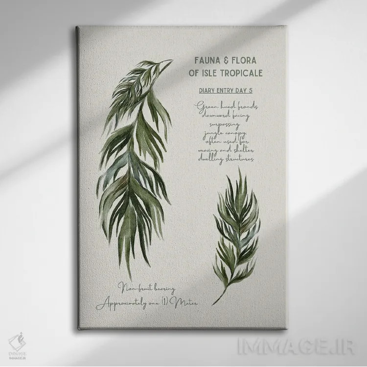 تابلو دکوراتیو مجموعه سافاری اثر پیج ترنر - نمای روبهرو روی دیوار