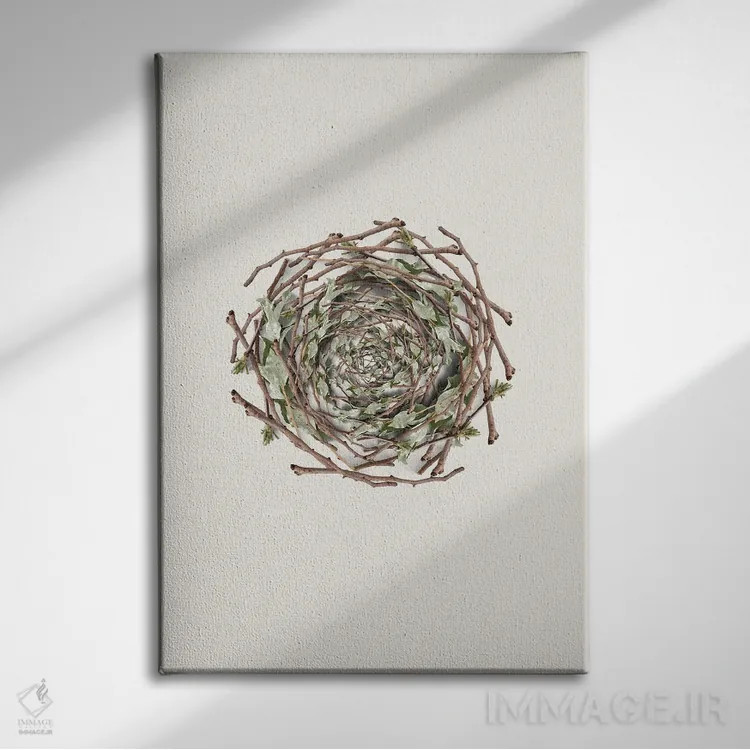 تابلو دکوراتیو مجموعه لانه اثر پیج ترنر - نمای روبهرو روی دیوار