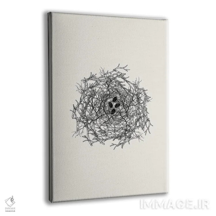 تابلو مینیمال مجموعه لانه اثر پیج ترنر - نمای پرسپکتیو محصول