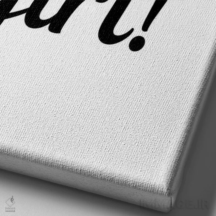 تابلو دکوراتیو رشد کن دختر! اثر پیج ترنر - نمای نزدیک بافت بوم