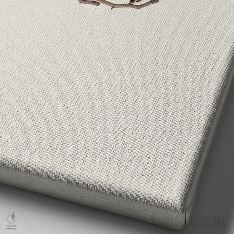 تابلو دکوراتیو مجموعه لانه اثر پیج ترنر - نمای نزدیک بافت بوم