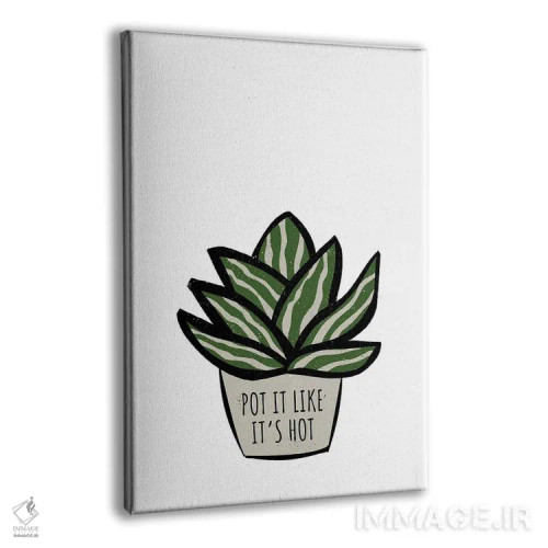 تابلو مینیمال گلدونت رو مثل داغ ها بکار! اثر پیج ترنر - نمای پرسپکتیو محصول