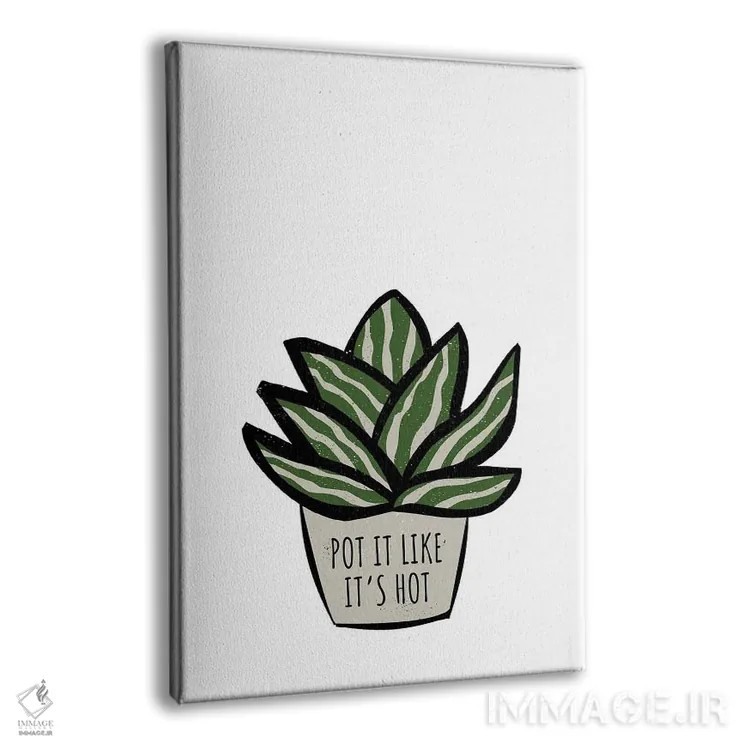 تابلو مینیمال گلدونت رو مثل داغ ها بکار! اثر پیج ترنر - نمای پرسپکتیو محصول