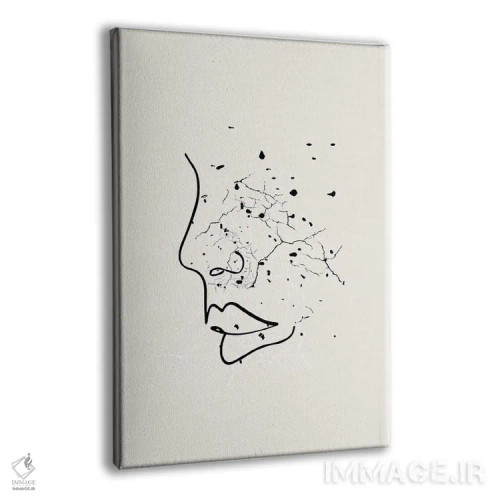 تابلو مینیمال مجموعه چهره خال خالی اثر پیج ترنر - نمای پرسپکتیو محصول