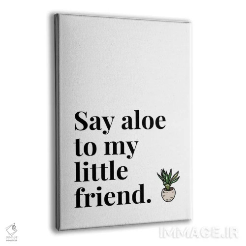 تابلو دکوراتیو سلام کن به دوست کوچولوم - آلوئه! اثر پیج ترنر - نمای پرسپکتیو محصول