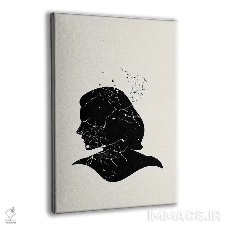 تابلو مدرن مجموعه سیلوئت خال خالی اثر پیج ترنر - نمای پرسپکتیو محصول