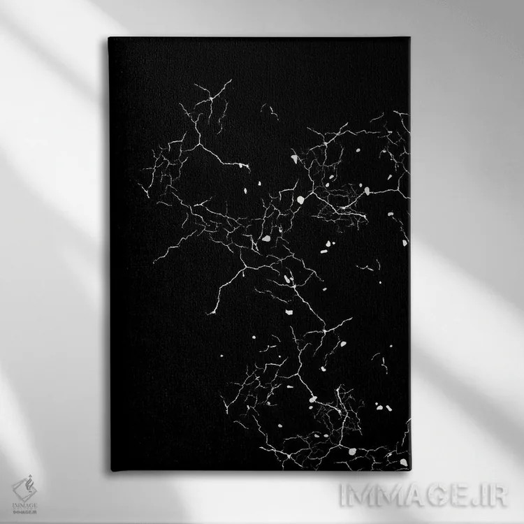 تابلو مدرن آسمان مرمری اثر پیج ترنر - نمای روبهرو روی دیوار
