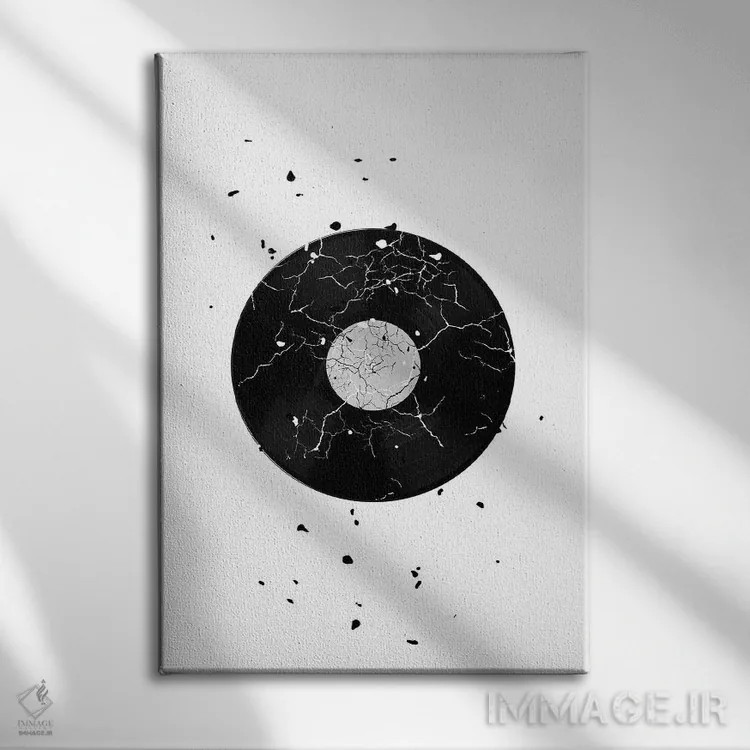 تابلو مدرن صفحه شکسته اثر پیج ترنر - نمای روبهرو روی دیوار