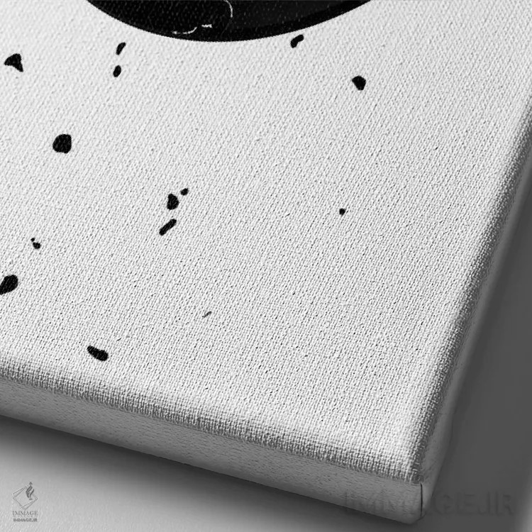 تابلو مدرن صفحه شکسته اثر پیج ترنر - نمای نزدیک بافت بوم