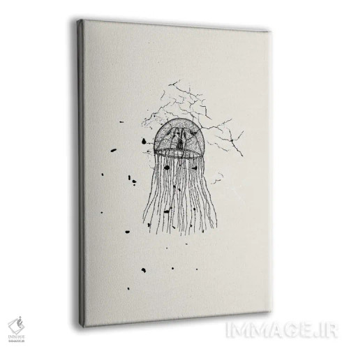 تابلو مدرن عروس دریایی مرمری اثر پیج ترنر - نمای پرسپکتیو محصول