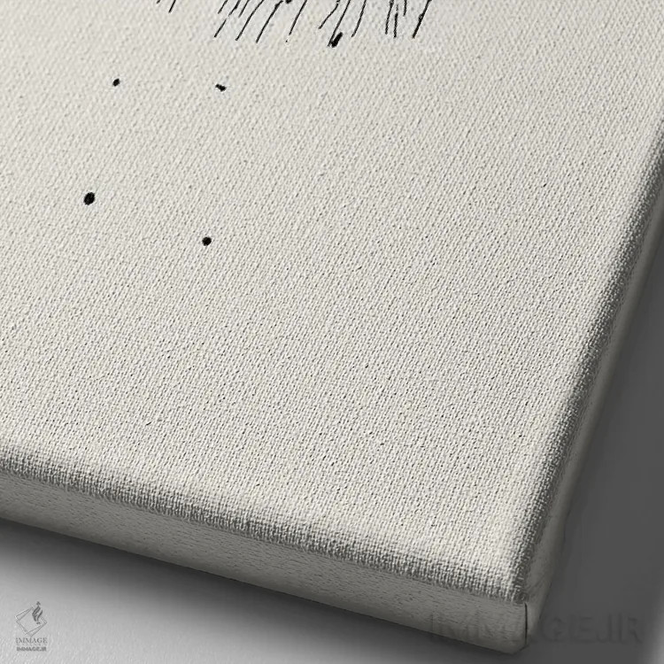 تابلو مدرن عروس دریایی مرمری اثر پیج ترنر - نمای نزدیک بافت بوم