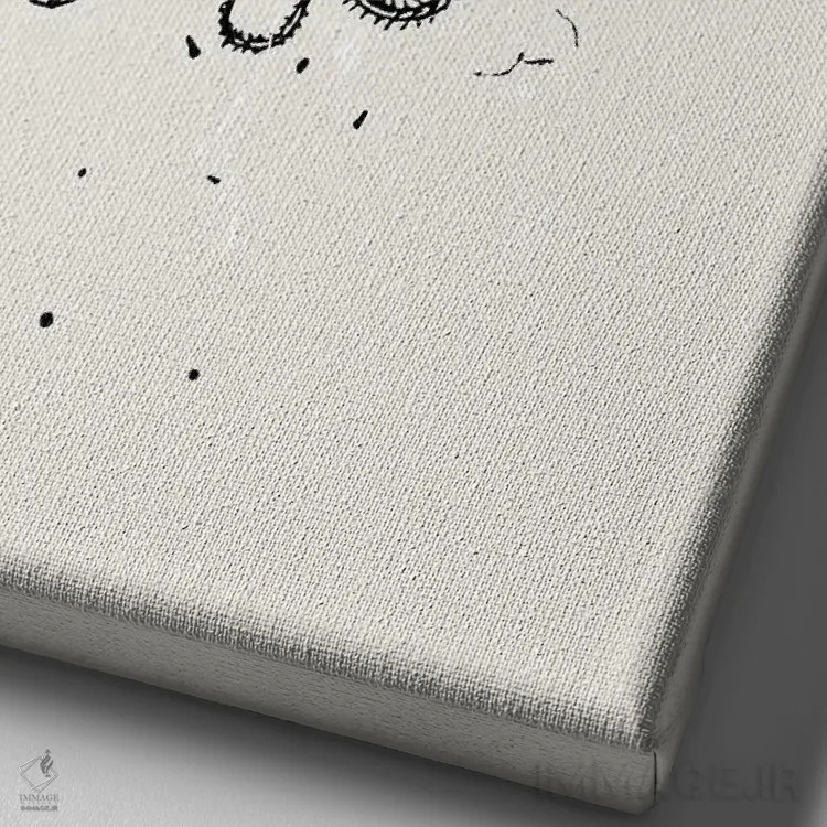 تابلو مدرن جوهر ماهی مرکب اثر پیج ترنر - نمای نزدیک بافت بوم