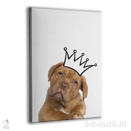 تابلو دکوراتیو توله سگ با تاج - ماستیف اثر پیج ترنر - نمای پرسپکتیو محصول
