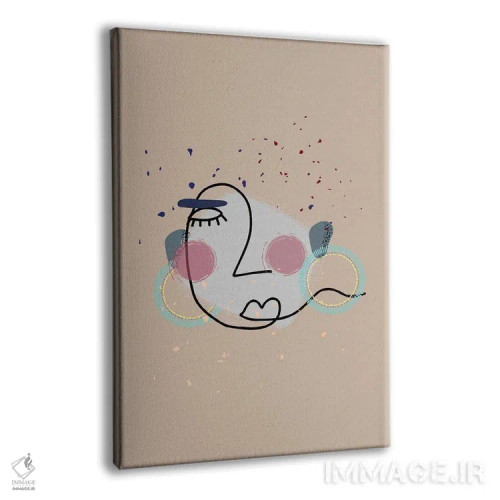 تابلو مینیمال دختر ذن اثر پیج ترنر - نمای پرسپکتیو محصول