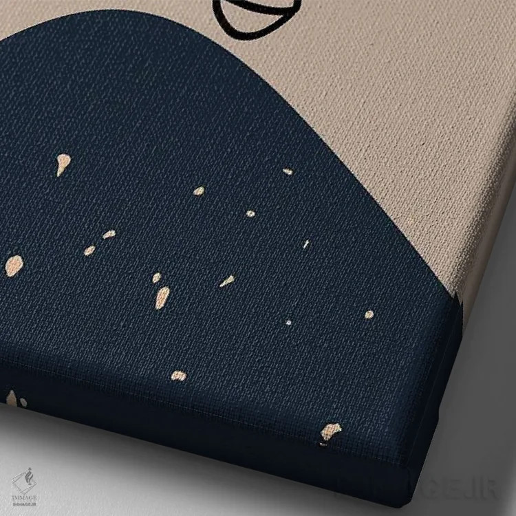 تابلو مینیمال آریستوکرات اثر پیج ترنر - نمای نزدیک بافت بوم