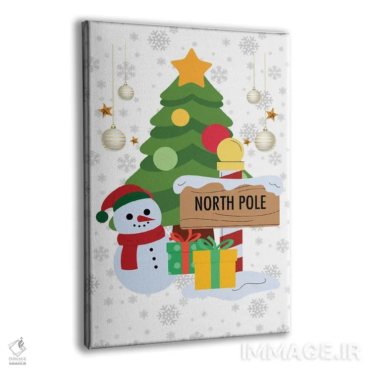 تابلوی دیواری کریسمس قطب شمال اثر پیج ترنر - نمای پرسپکتیو محصول
