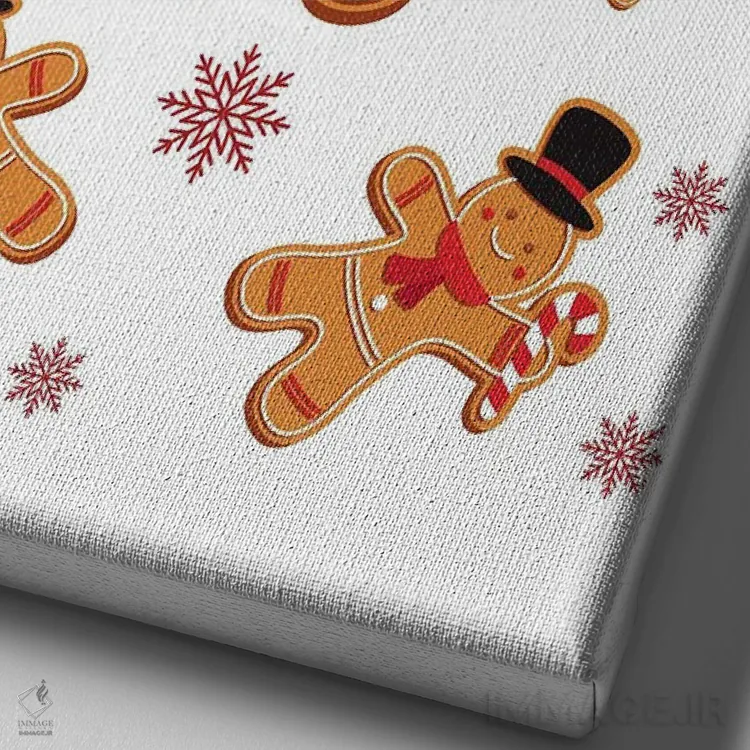 تابلوی دیواری نان زنجبیلی اثر پیج ترنر - نمای نزدیک بافت بوم